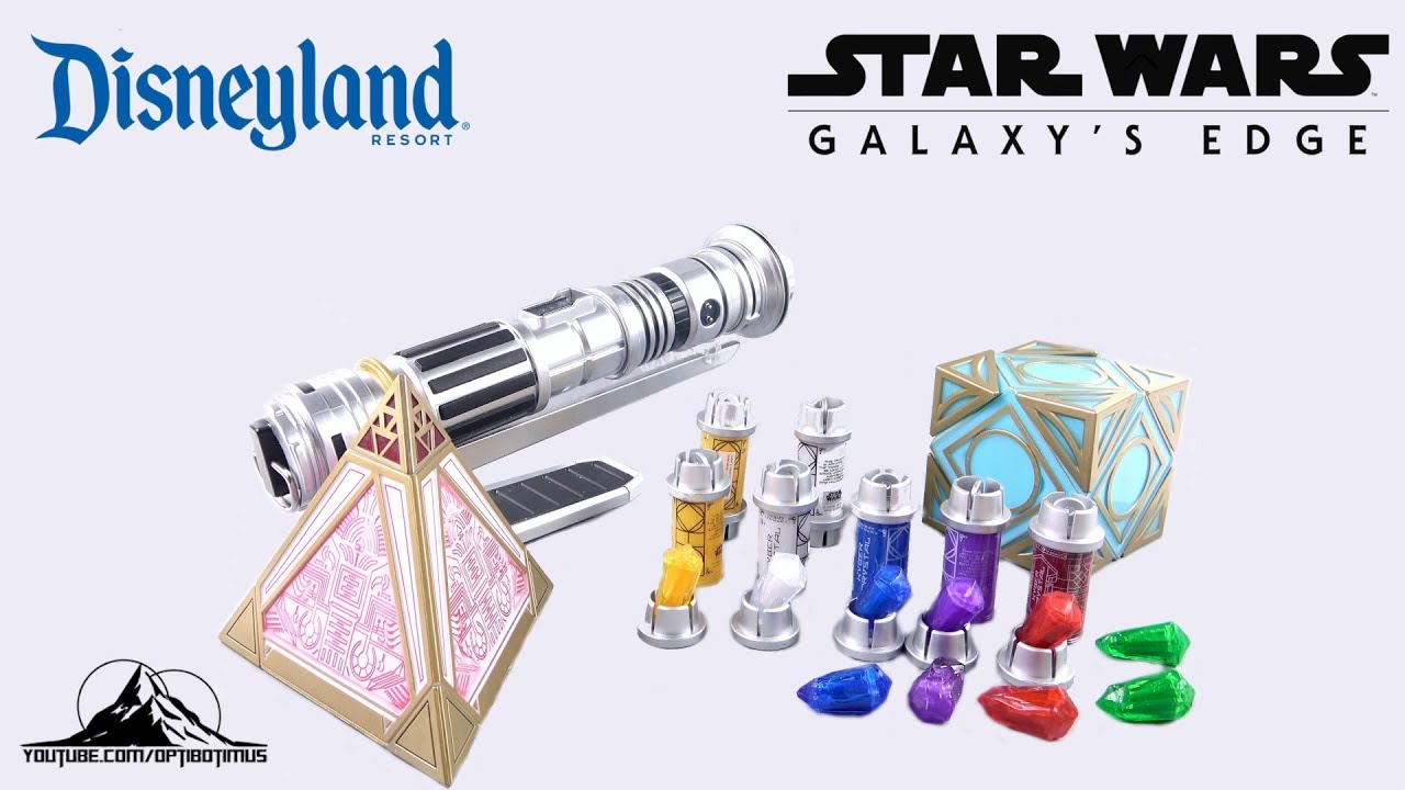 Star Wars Galaxy's Edge Kyber Crystals Video Review YouTube