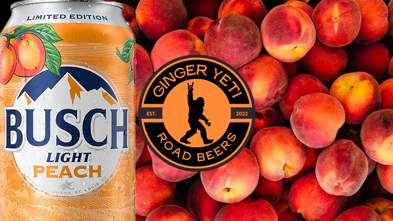 Busch Light peach Beer Review YouTube