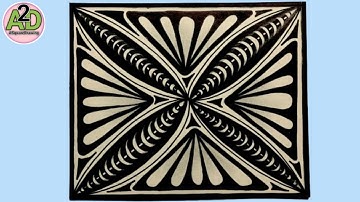 Zentangle Art Tutorial-4 | Beautiful Zentangle Drawing | Zentangle Drawing