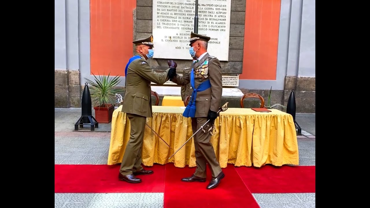 Avvicendamento Comandante COMFOP Sud, il gen. Rosario Castellano e il parigrado Giuseppenicola Tota