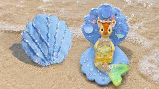 DIY Concha de Fieltro ♡ Cama de Sirena Sylvanian | Youli