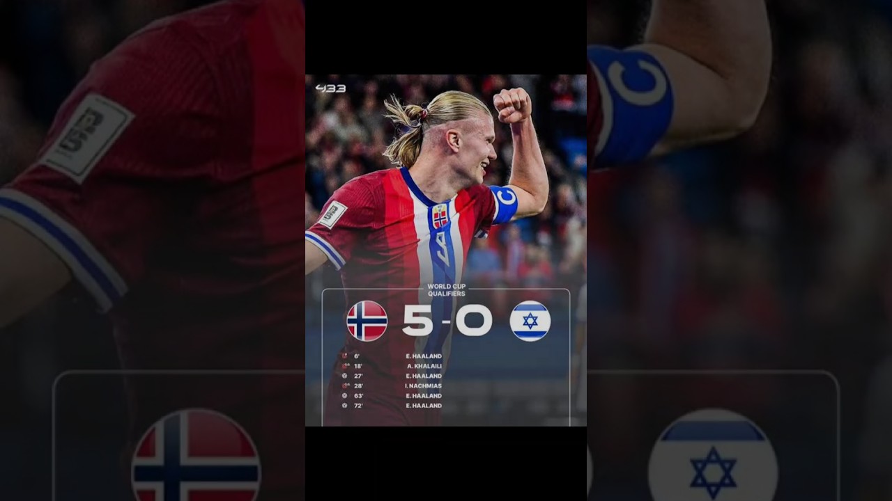🇳🇴 Haaland DESTROYS Israel 😱 | Norway 5-0 Israel | World Cup Qualifier 2025