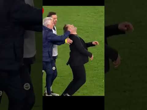 اعتداء مورينيو على مدرب غالطة سراي بعد الخسارة مورينيو   