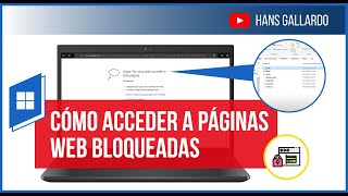 Cómo acceder a páginas web bloqueadas | Solución Definitiva