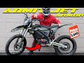 New cheap 85 mph electric dirt bike with gears  insane admit jet armor