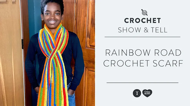 Vibrant Rainbow Road Scarf Show & Tell