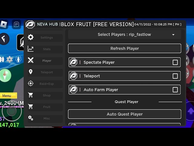 TERBARU SCRIPT BLOX FRUIT NEVA HUB, AUTO RAID