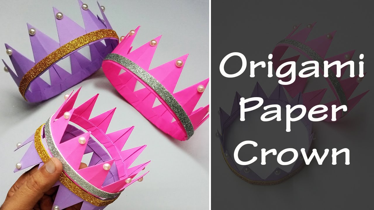 How to Make a Paper Crown at Home | DIY Origami Paper Crown | Easy