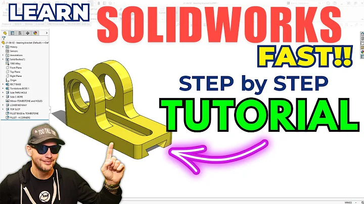 Learn SolidWorks Fast! Beginner to Intermediate STEP-by-STEP Tutorial with Pro Tips & Tricks