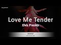 Elvis presleylove me tender karaoke version