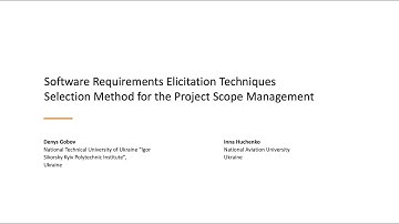 Software Requirements Elicitation Techniques Selection Method for the Project Scope Management