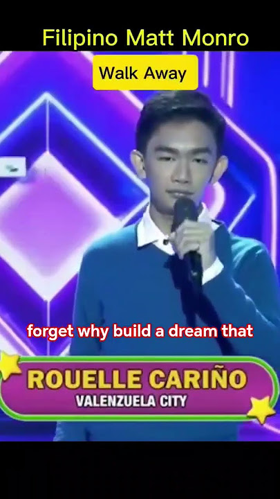 Filipino Matt Monro, Rouelle Cariño