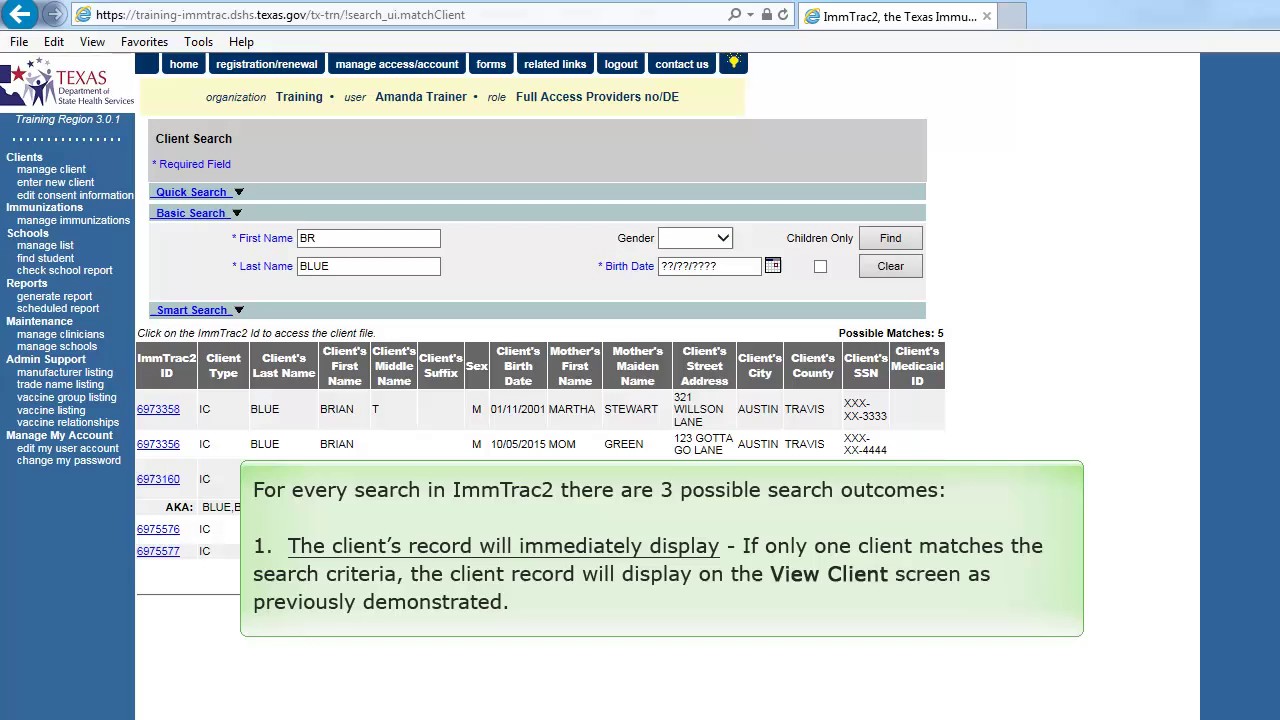 record collection i do not understand it https: Images... Video 3a Searching for Client Records Final - YouTube