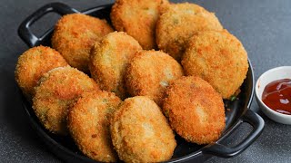 Vegetable Cutlet Recipe | Crispy Veg Cutlet | Vegetable Snacks Recipe | N'Oven