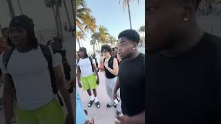 Chibu ran into Steven Jo the Chain Snatcher after thinking Blueface was winning boxing match 😂🥊