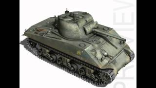 3D Model of M4A2 Sherman - US Marines - Pacific Review