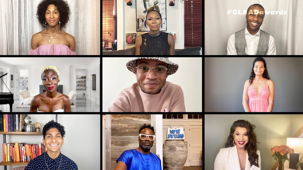 Dwyane Wade and Gabrielle Union present Pose with the GLAAD Media Award for Outstanding Drama Series