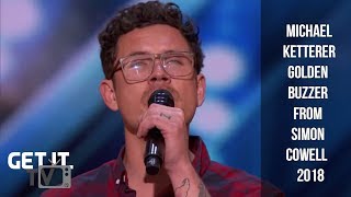 Michael Ketterer Father Of 6 Scores Golden Buzzer From Simon Cowell  America's Got Talent 2018