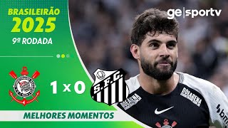 Thumbnail for CORINTHIANS 1 X 0 SANTOS | MELHORES MOMENTOS | 9ª RODADA BRASILEIRÃO 2025 | ge.globo