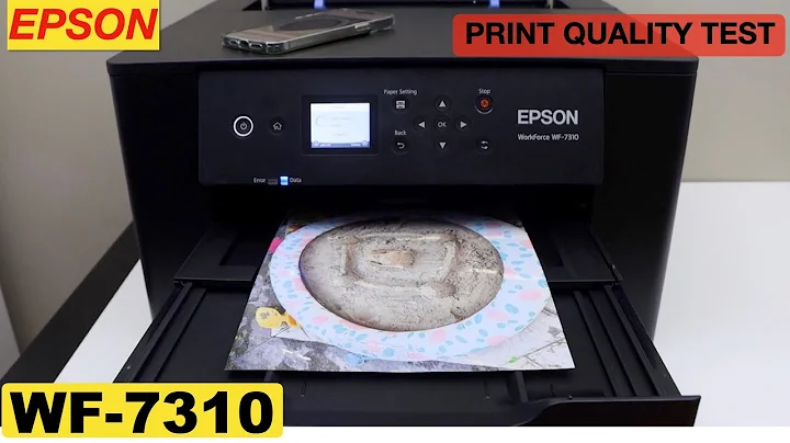 Epson WorkForce WF-7310 Print Quality Test.