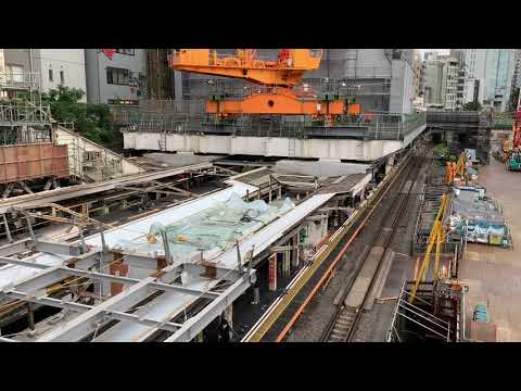 「御茶ノ水駅改良工事」の様子 2020年10月18日撮影