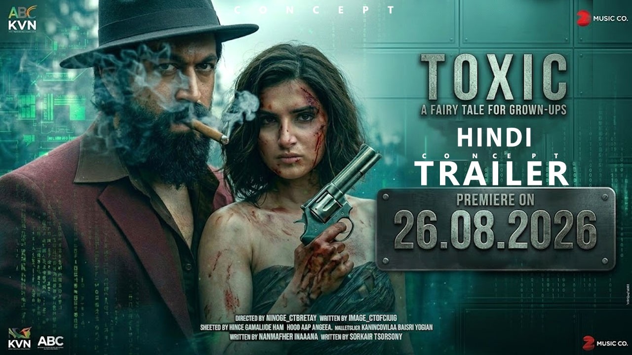 ⁣TOXIC - HINDI Trailer Release Date 2026 | Rocking Star Yash | Nayanthara as Ganga | Kiara A, FANMADE