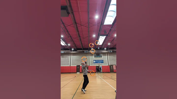 New trick UNLOCKED! five rings with a bounce out into four rings and then back into five rings