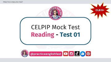 CELPIP Reading Mock Test - 01 | Full Mock Test with Official Exam Pattern (2025) #celpipreading
