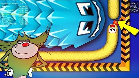 Worms Zone.io Snake game Biggest Funny Gameplay oggy jack Saamp