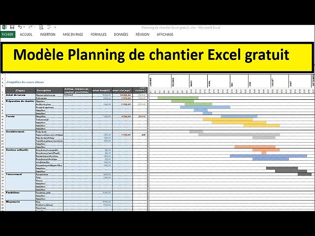 Modèles de planning Excel à télécharger gratuitement