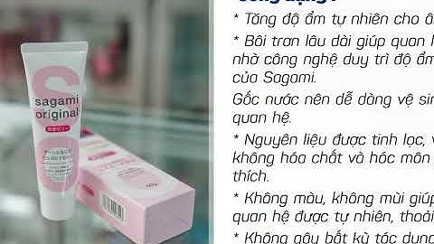 Gel bôi trơn sagami original review năm 2024