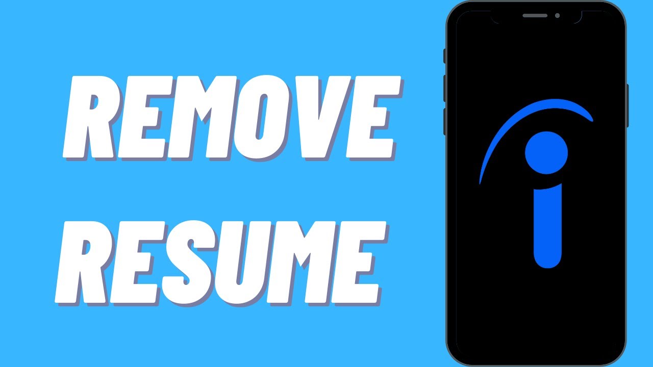 how to remove resume from indeed