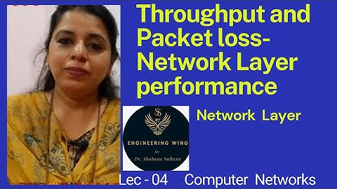 Lec04- Network Layer Performance( Part-2);Throughput and Packet loss |Computer Networks