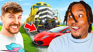 P2 Reacts to MrBeast's Stop This Train, Win a Lamborghini