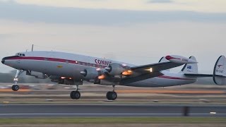 'CONNIE' HARS Super Constellation FLAMING DUSK Display at the Avalon Airshow 2017