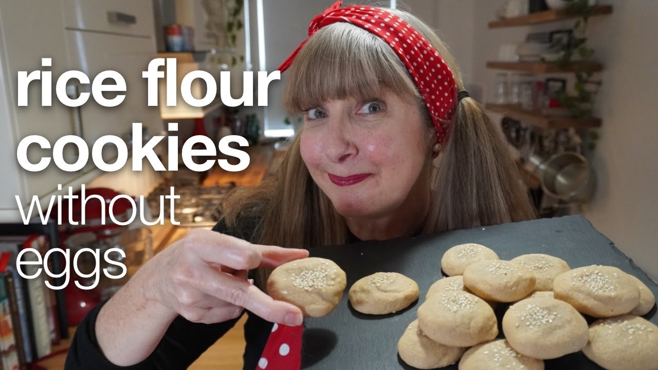 Easy 3ingredient Eggfree Rice Flour Cookies! YouTube