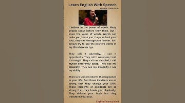 English Speech | English Speaking Practice | English Subtitles