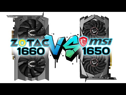 ZOTAC GAMING GeForce GTX 1660 SUPER AMP vs MSI GeForce GTX 1650 Super Gaming X