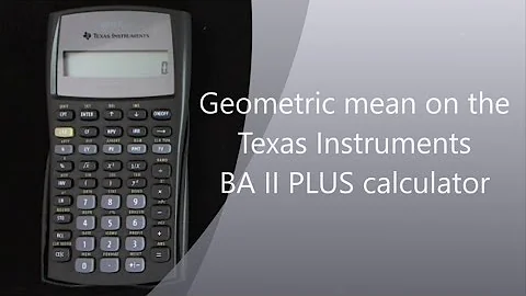 Geometric mean on the TI II Plus calculator