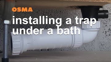 Fitting a bath waste where depth is limited- OSMA HepvO Soil & Waste