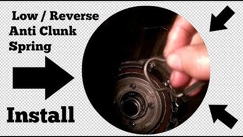 700r4 4l60e  Low / Reverse Anti Clunk Spring Install th350 th350c