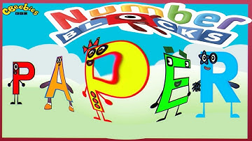 NumberBlocks Intro Song But PAPER Spelling Blocks , NumberPAPERs Alphabet Song , nUMBERbLOCKS ABCs