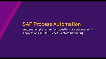 Automating pre-screening questions for employee applications in SAP SuccessFactors Recruiting