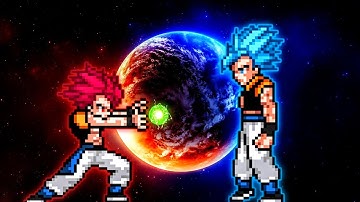 Gogeta TP V2 OP (all form) (New) VS Gogeta OP (all form) in Jump Force Mugen
