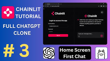 Chainlit Tutorial Series 2025 Part #3 | ChatGPT Clone | Home Screen and First Chat Interface