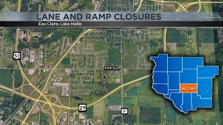Lane and ramp closures happening this week on U.S. 53