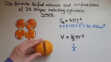 L2.17.2. Functional Skills Maths Level 2: Use formulae to find the volume of a sphere