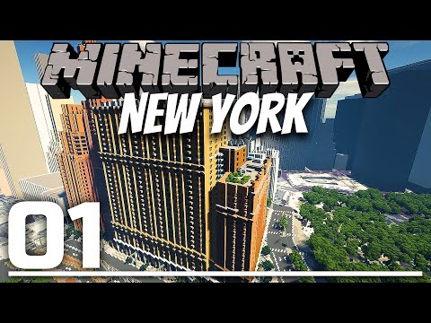 First Buildings and Streets || Building New York in Minecraft #01