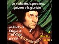 THOMAS MORE: La ricchezza, la proprietà privata e la giustizia nell&#39;isola di Utopia