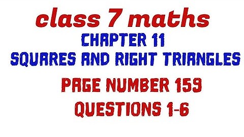 Class maths chapter 11 squares and triangles page 159 Kerala syllabus scert #class7_maths_chapter11